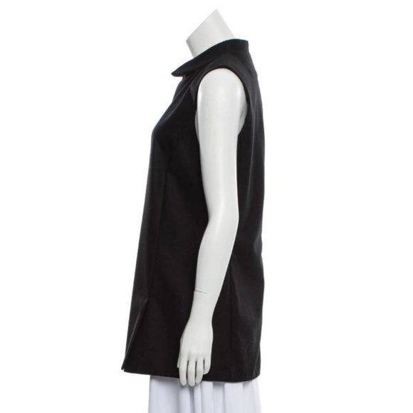 Gucci Black Wool Mock Neck Top 8 M - Picture 2 of 6